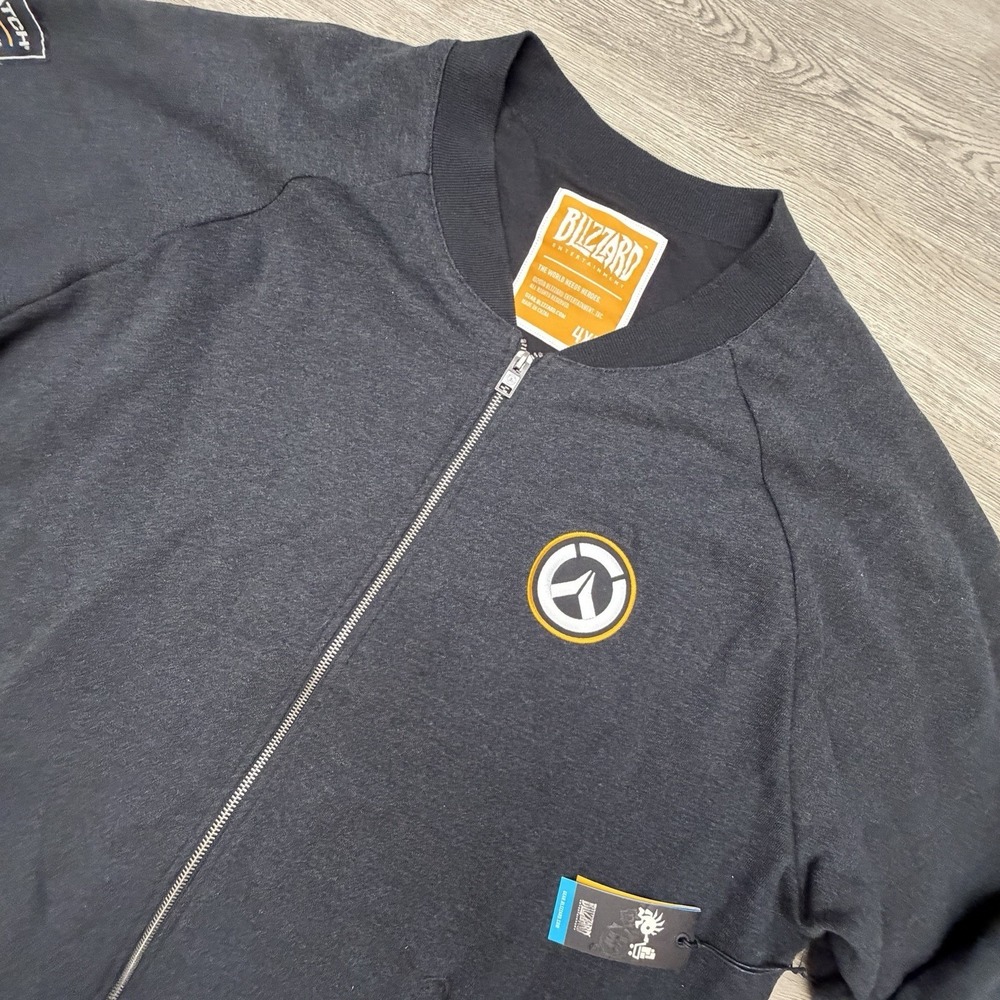 Blizzard Entertainment Overwatch Zip Up Jacket‎ 4XL Fleece Bomber NEW Gaming
